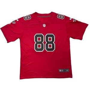 Nike NFL ATLANTA FALCONS Men's #88 V-Neck Embroidered Sportstyle Jersey Size XL